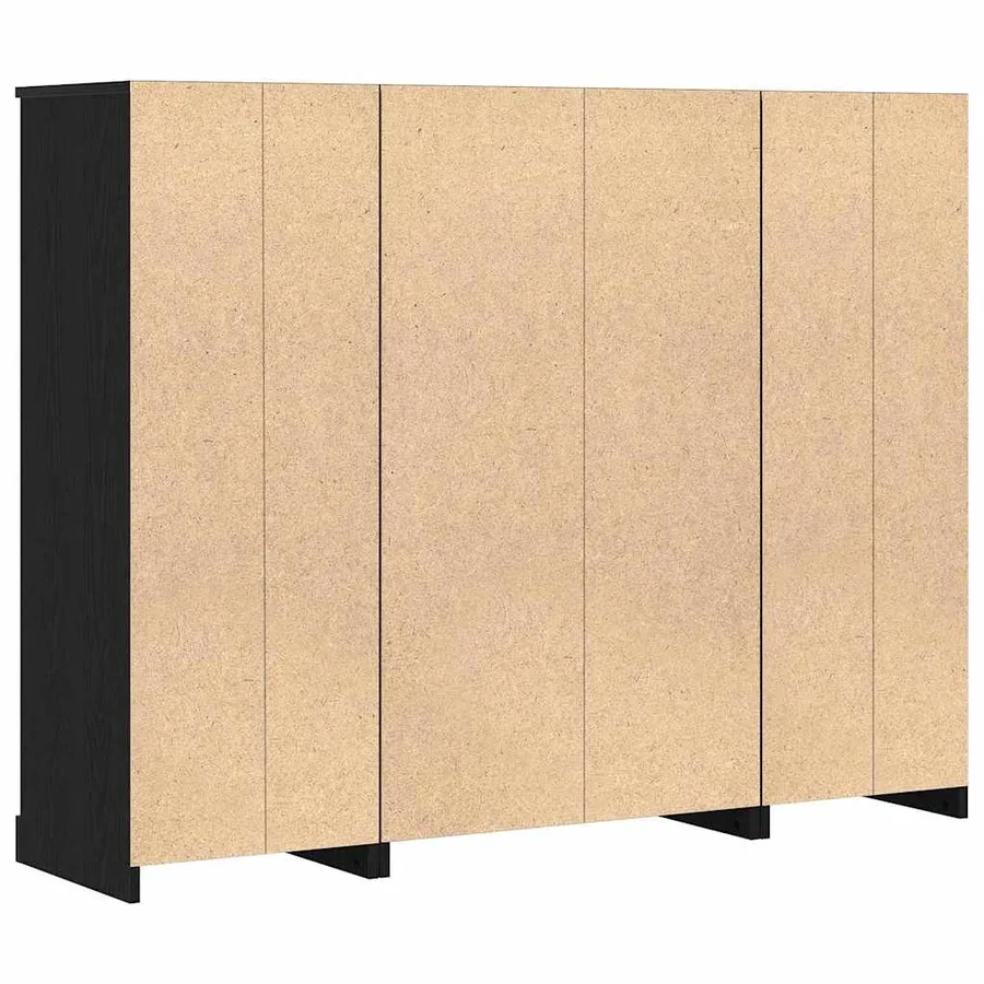 Highboard Chêne noir 132 x 35,5 x 103,5 cm Bois d'ingénierie - 10