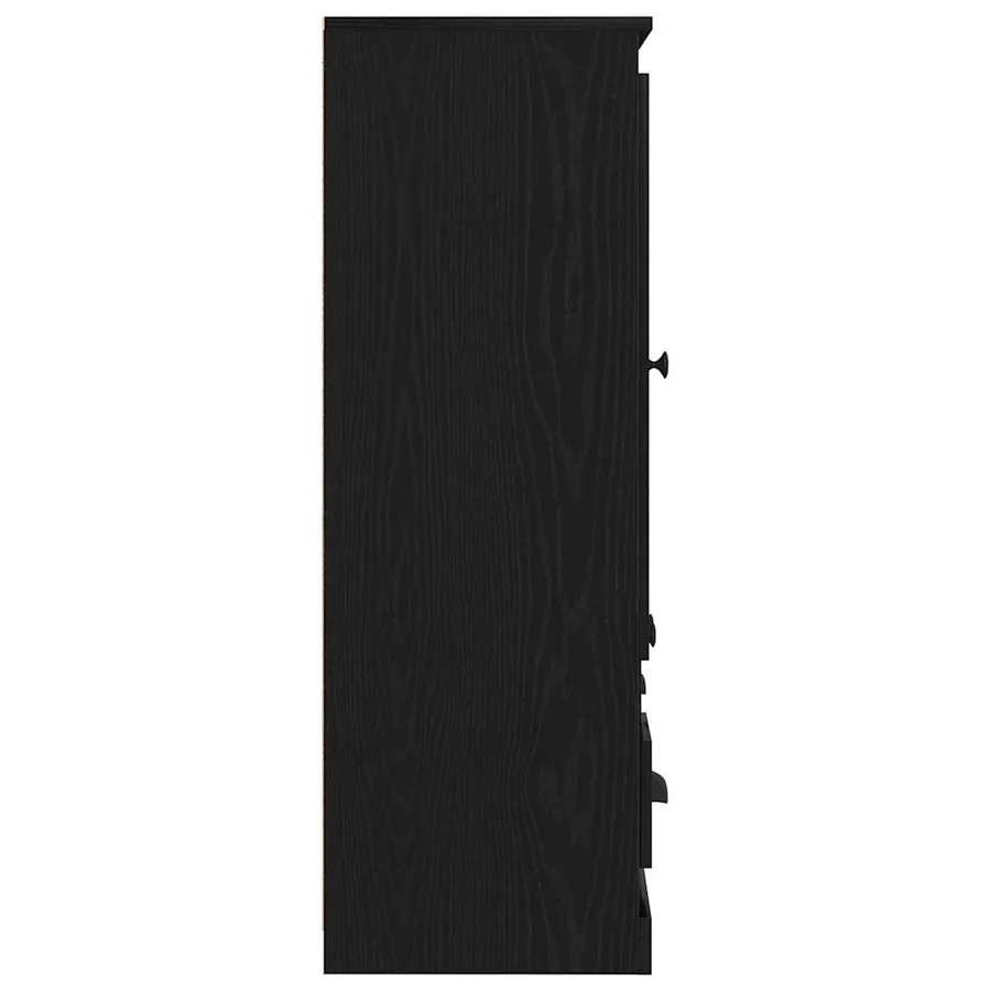 Highboard Chêne noir 132 x 35,5 x 103,5 cm Bois d'ingénierie - 9