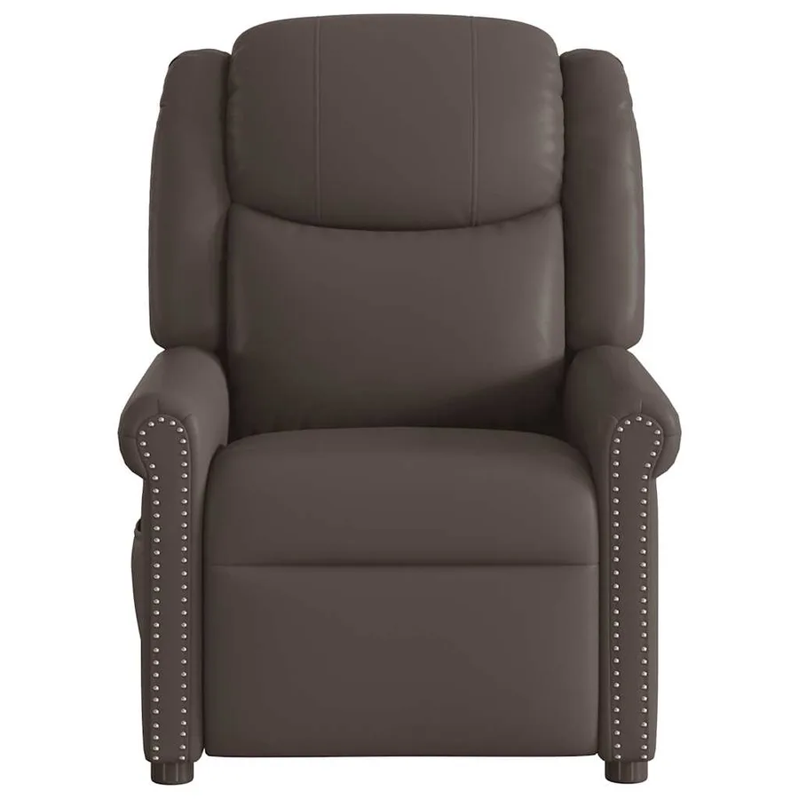 Fauteuil de massage Marron Similicuir brillant - 3