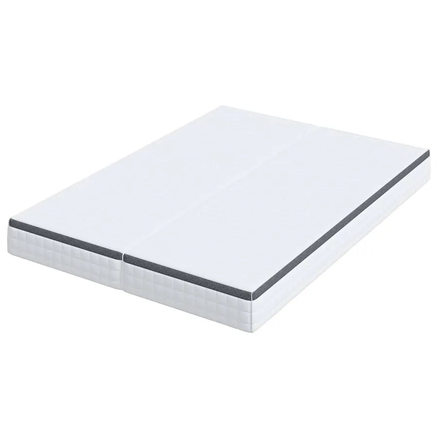 Matelas 2 pcs Blanc et Gris 70 x 200 cm Printemps Bonell - 5