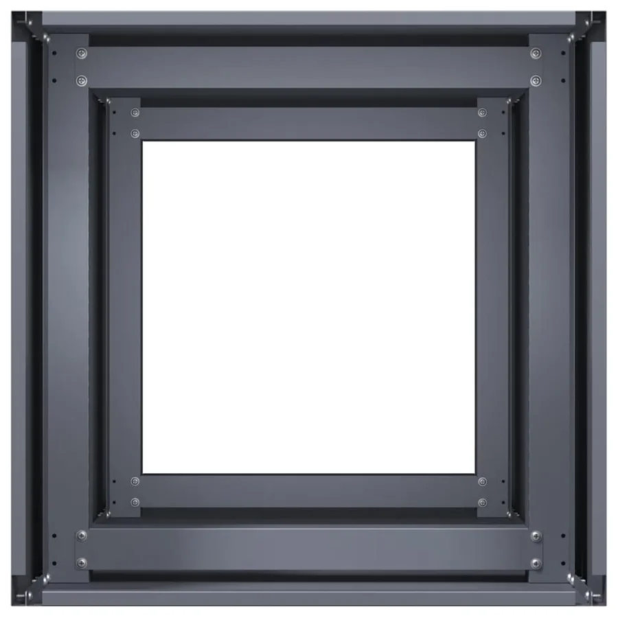Jardinière anthracite 40x40x80 cm acier laminé à froid - 5