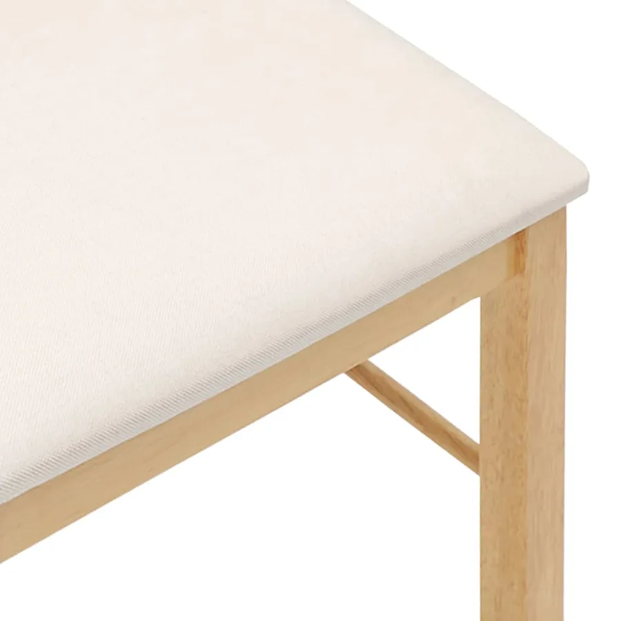 Chaises à manger coussins 2 pcs bois massif caoutchouc - 8