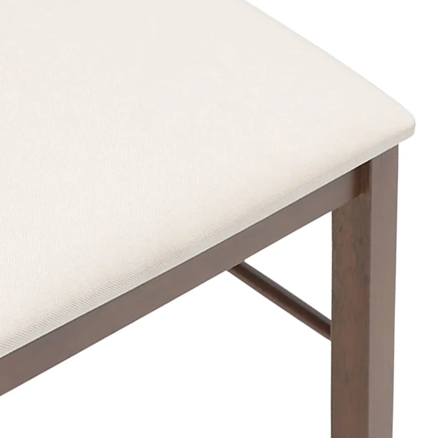 Chaises à manger coussins 2 pcs marron bois massif caoutchouc - 8