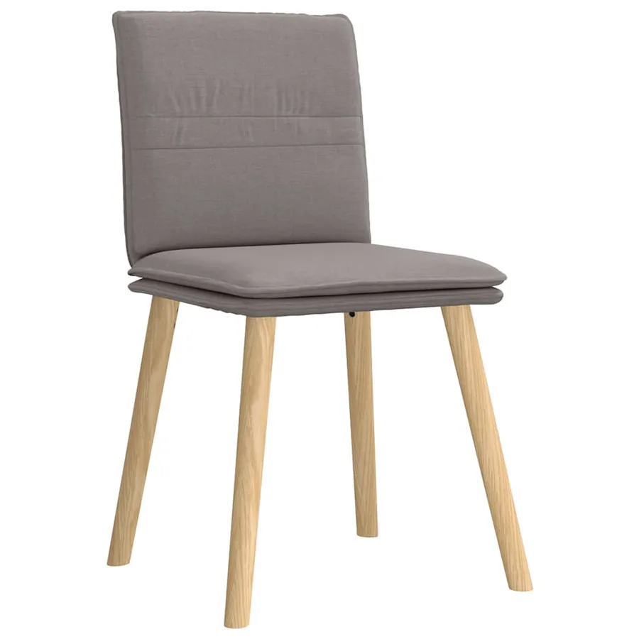 Chaises à manger lot de 4 taupe tissu - 3