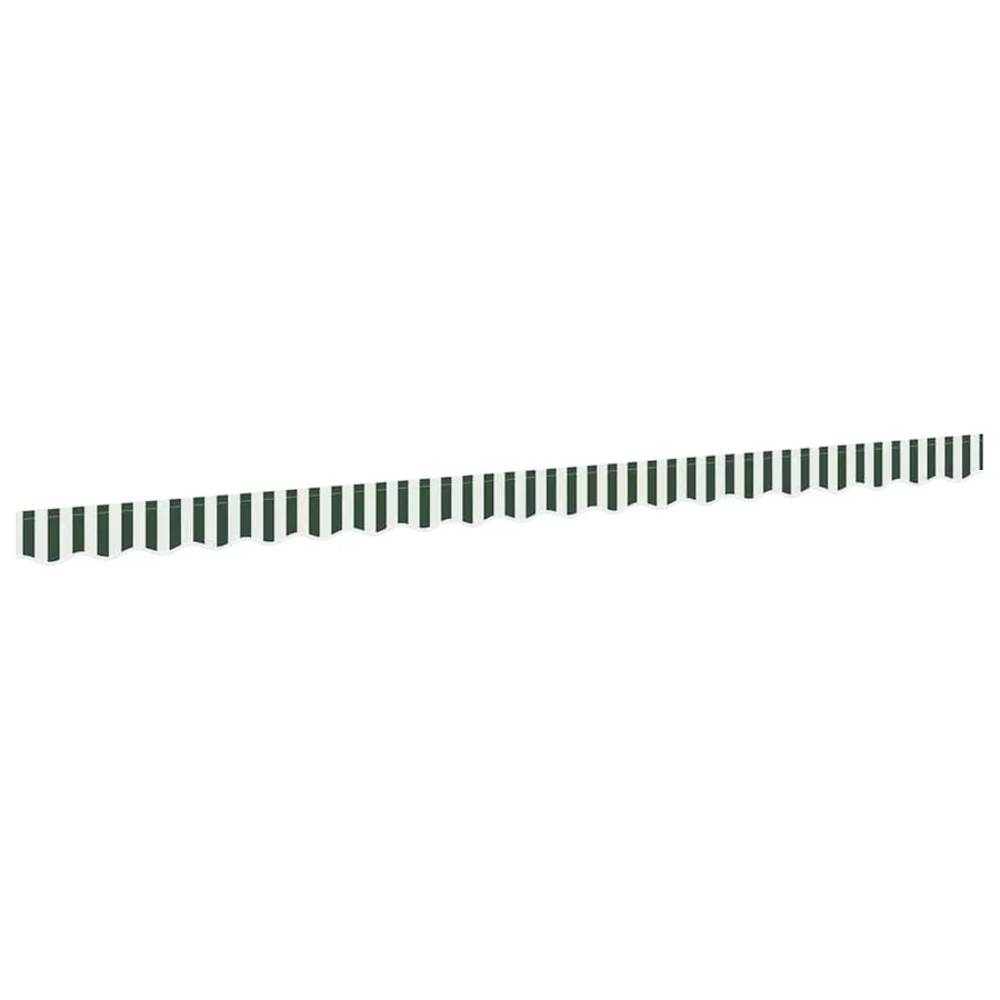Remplacement de lambrequin Vert et blanc 4,5 m Polyester - 2