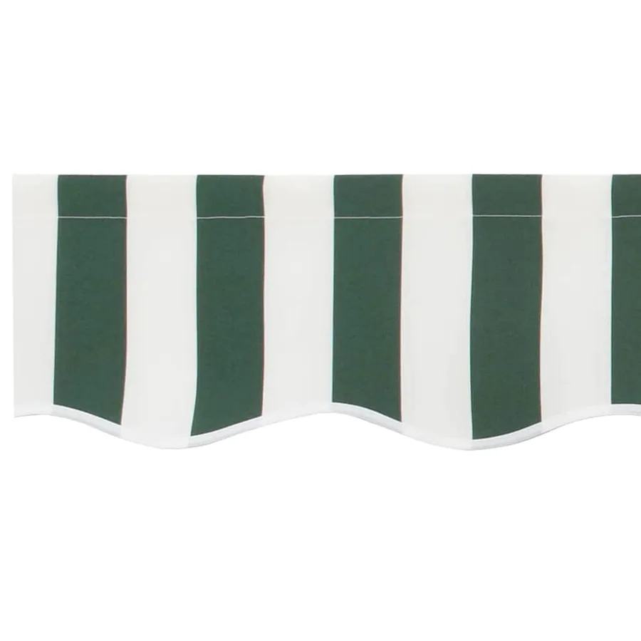Remplacement de lambrequin Vert et blanc 4,5 m Polyester - 5