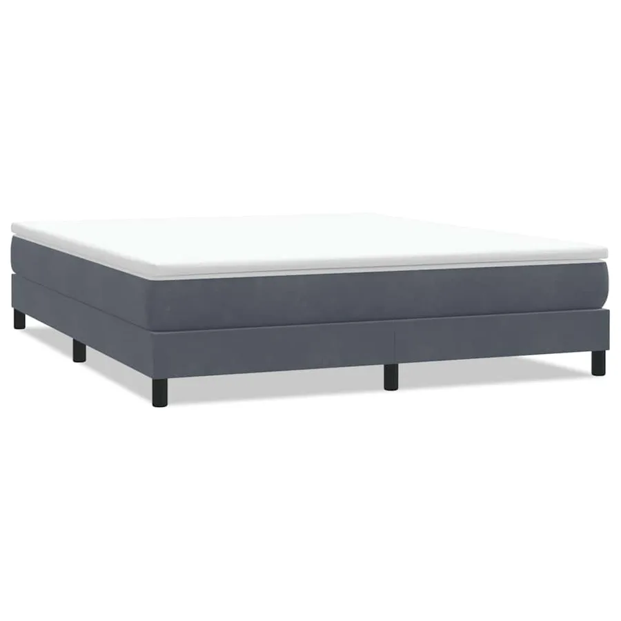 Sommier à lattes de lit sans matelas gris foncé 180x220 cm - 2