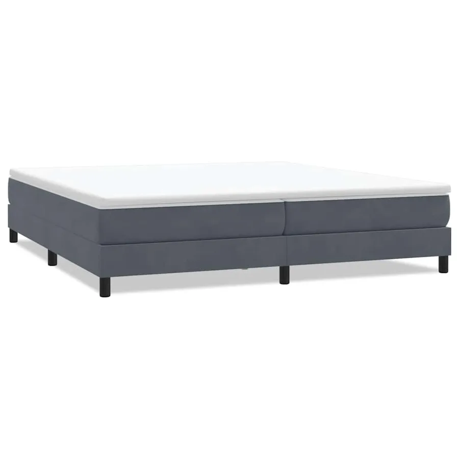 Sommier à lattes de lit sans matelas gris foncé 200x220 cm - 2