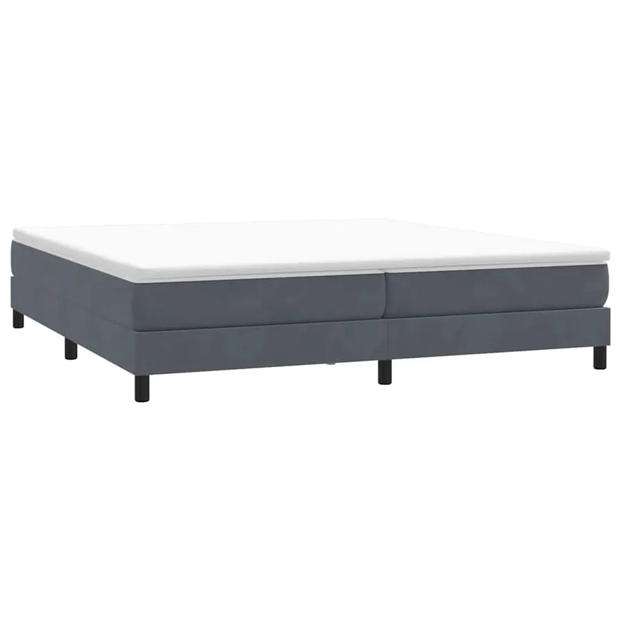 Sommier à lattes de lit sans matelas gris foncé 200x220 cm - 3