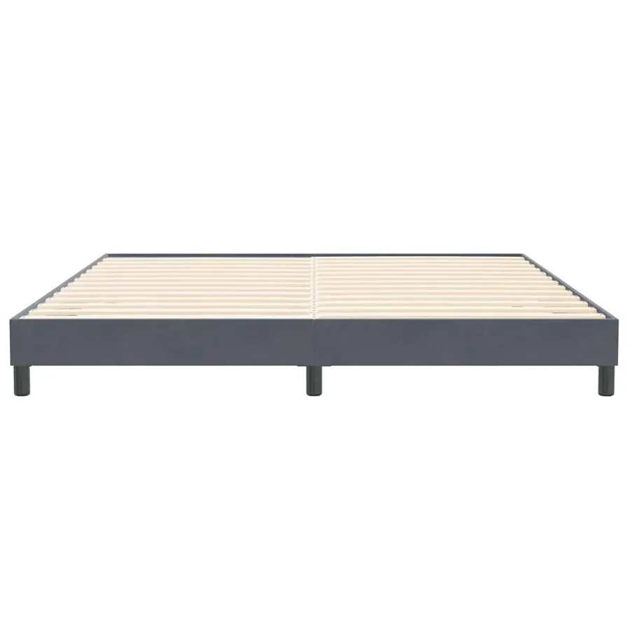 Sommier à lattes de lit sans matelas gris foncé 200x220 cm - 5
