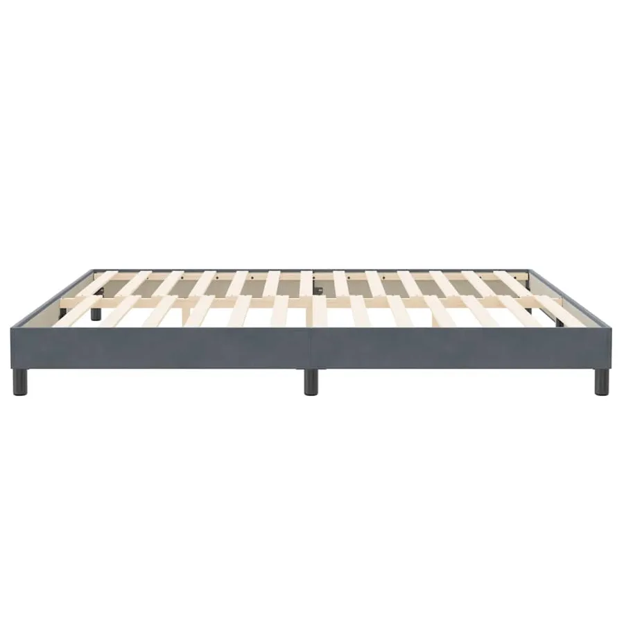 Sommier à lattes de lit sans matelas gris foncé 200x220 cm - 6