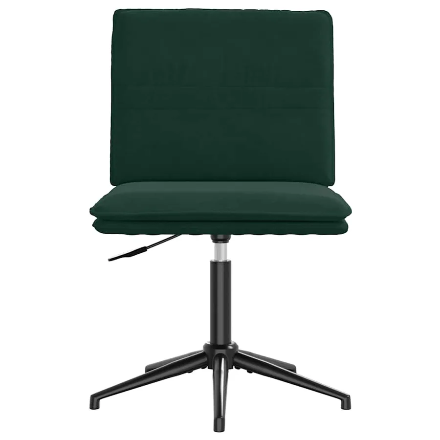 Chaises à manger lot de 4 Vert foncé Velours - 4