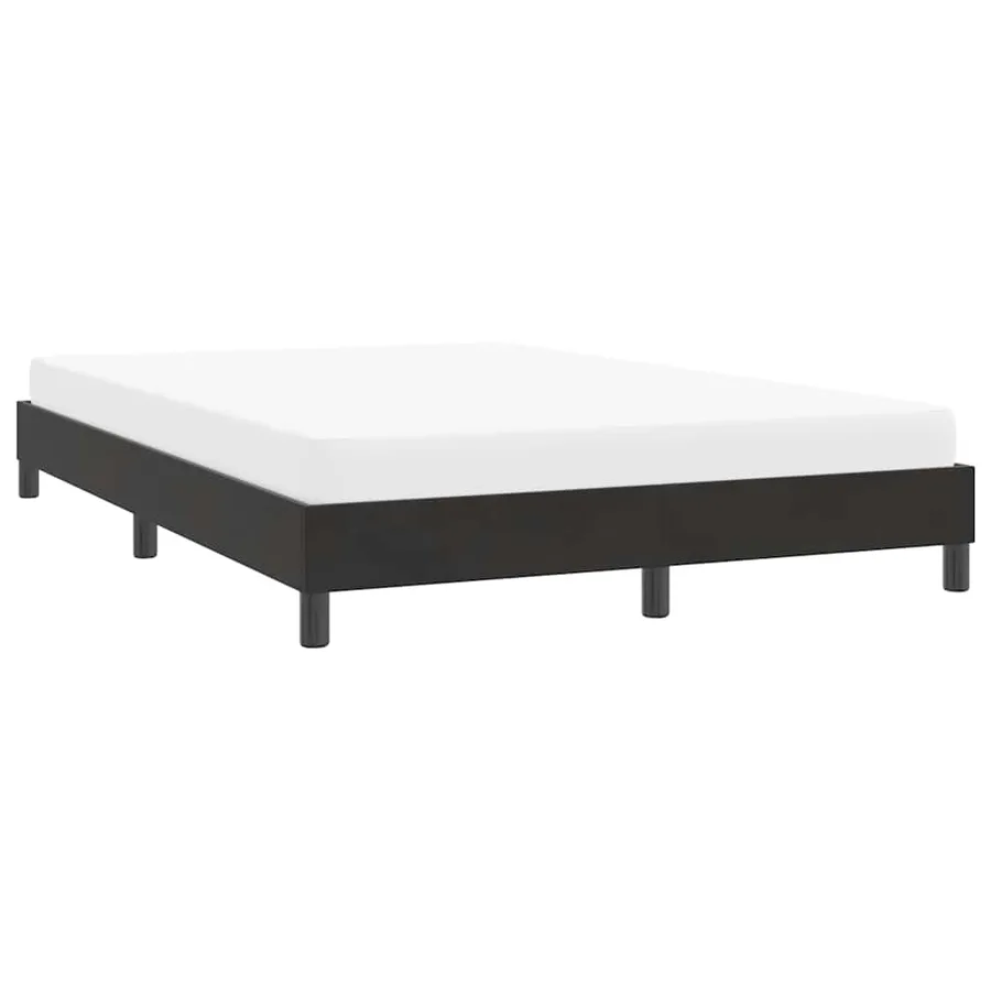 Cadre de lit sans matelas noir 160x220 cm velours - 4