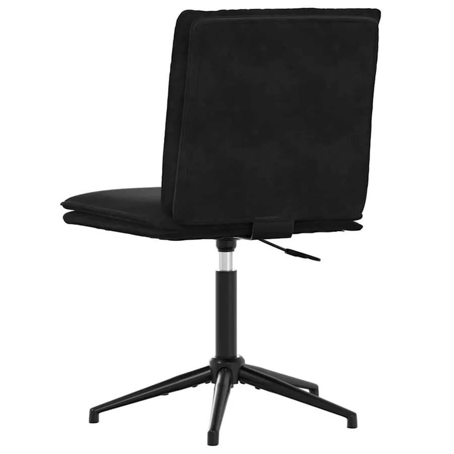 Chaise à manger Noir Velours - 5