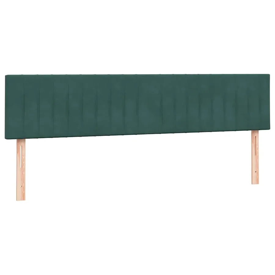 Sommier à lattes de lit et matelas vert foncé 180x220cm velours - 5