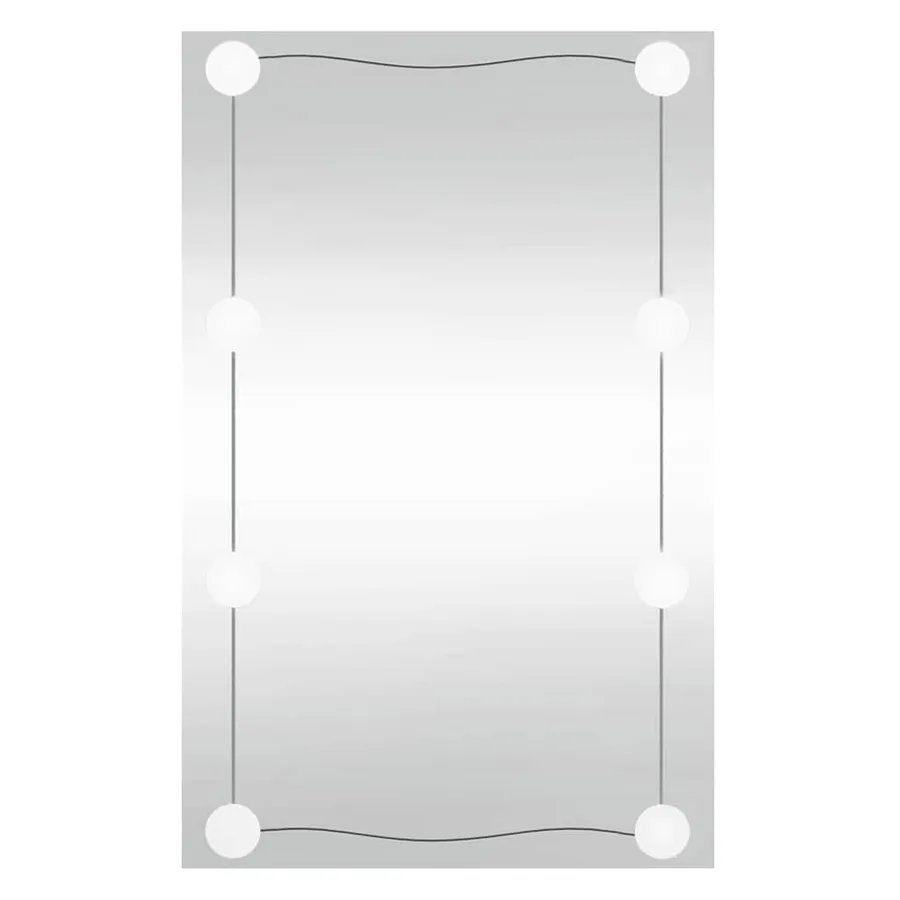 Miroir mural avec lumières LED 40x60 cm verre rectangulaire - 2