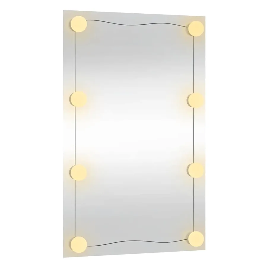 Miroir mural avec lumières LED 40x60 cm verre rectangulaire - 5