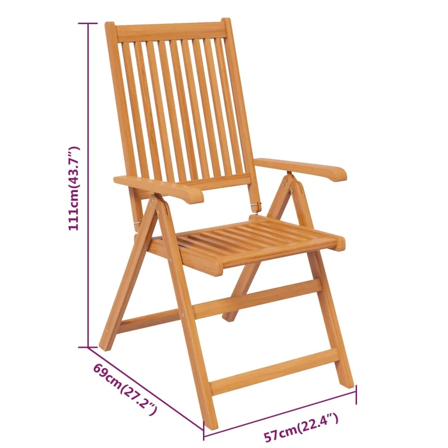 Ensemble à manger de jardin 5 pcs Bois d'acacia massif 150-200 cm - 10