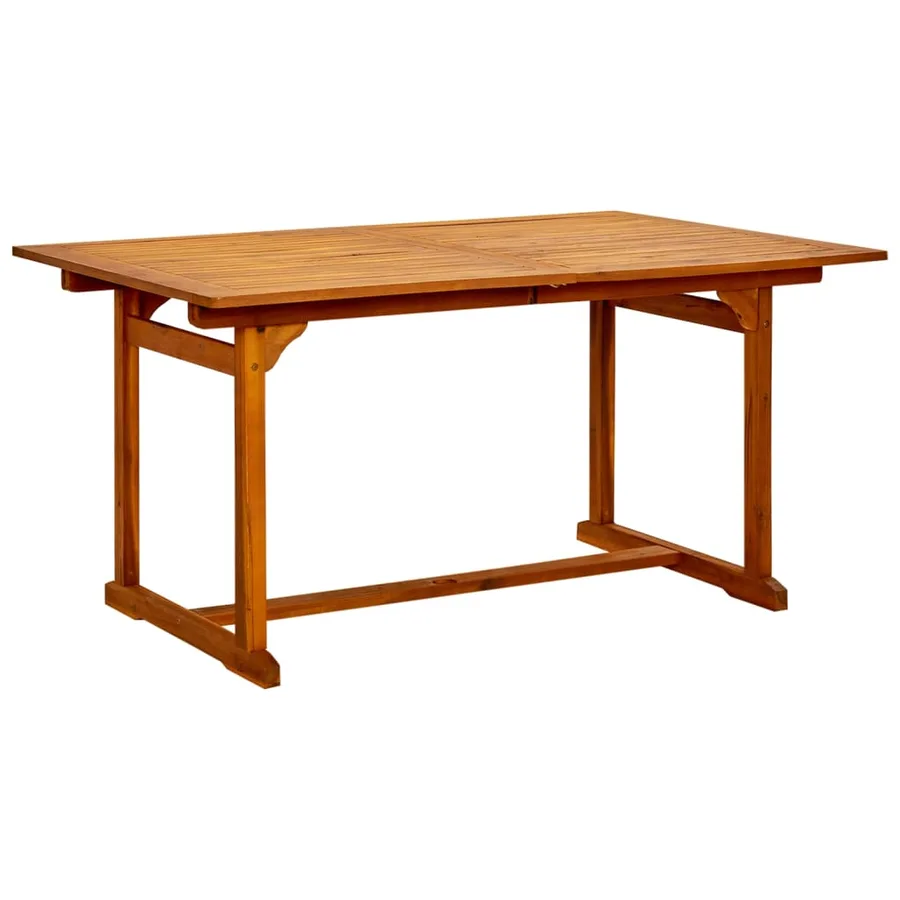 Ensemble à manger de jardin 5 pcs Bois d'acacia massif 150-200 cm - 6