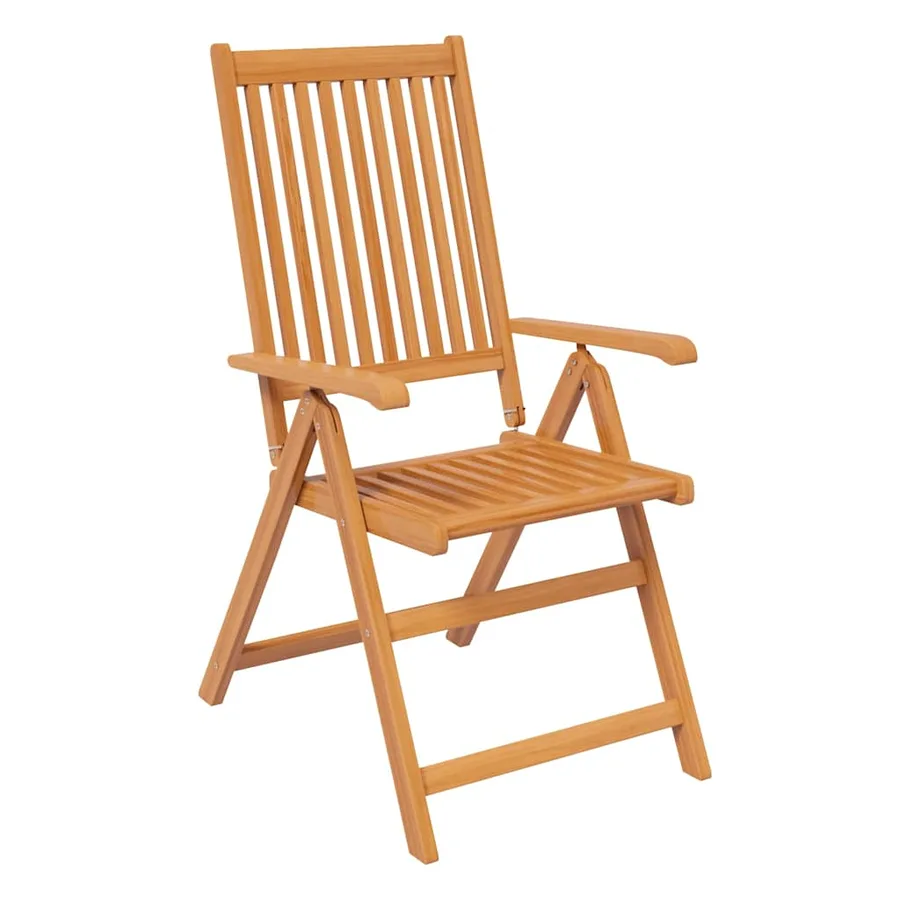 Ensemble à manger de jardin 5 pcs Bois d'acacia massif 150-200 cm - 7