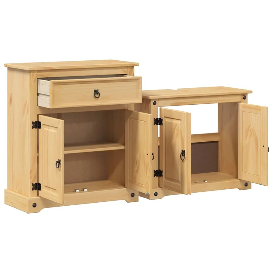Ensemble de meubles salle de bain 2 pcs Corona bois pin massif - 4
