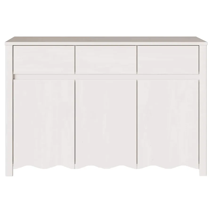 Buffet Drammen Blanc 114 x 43 x 75,5 cm Bois de pin massif - 7