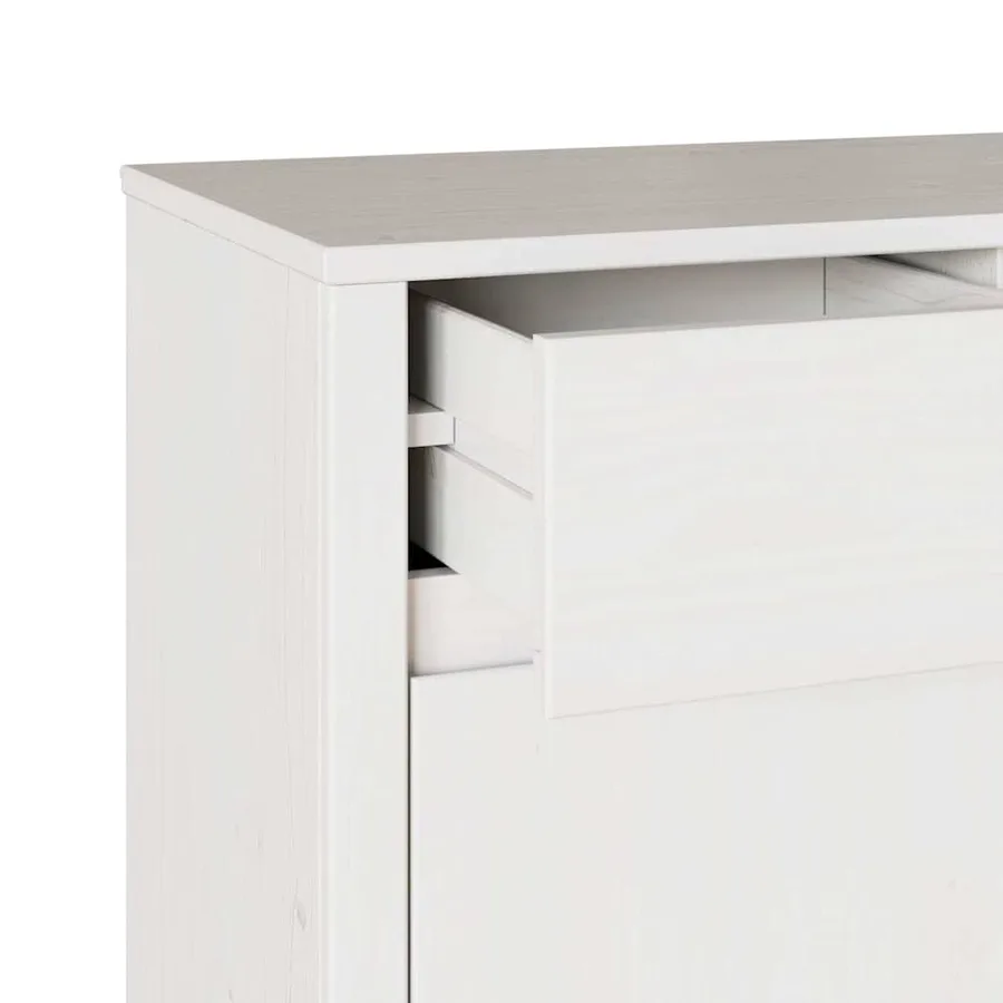 Buffet Drammen Blanc 114 x 43 x 75,5 cm Bois de pin massif - 9