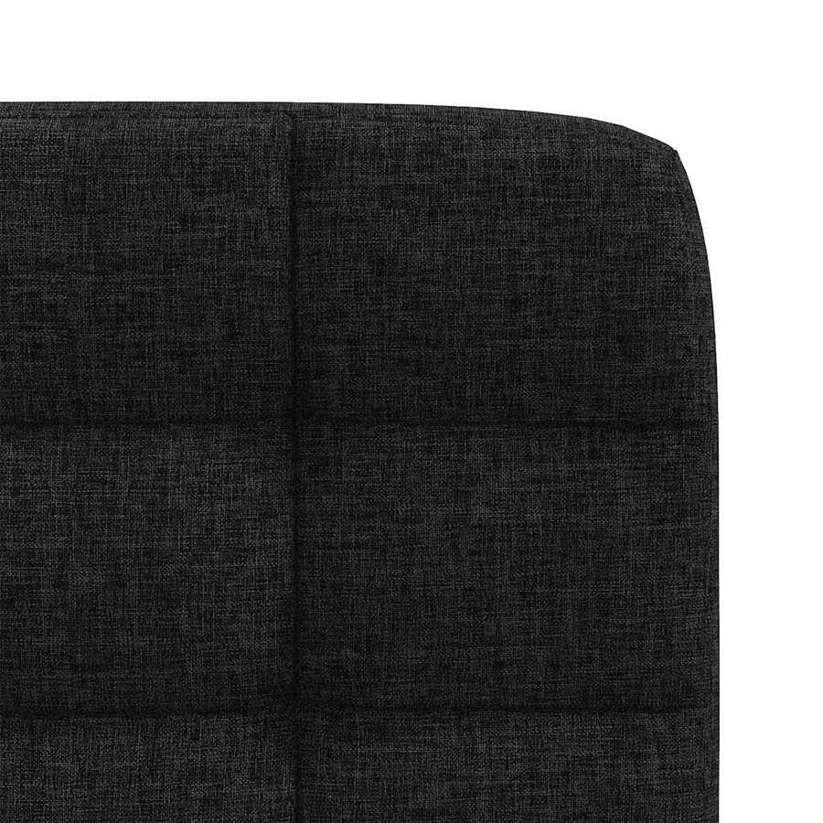 Chaises à manger lot de 2 noir tissu - 7