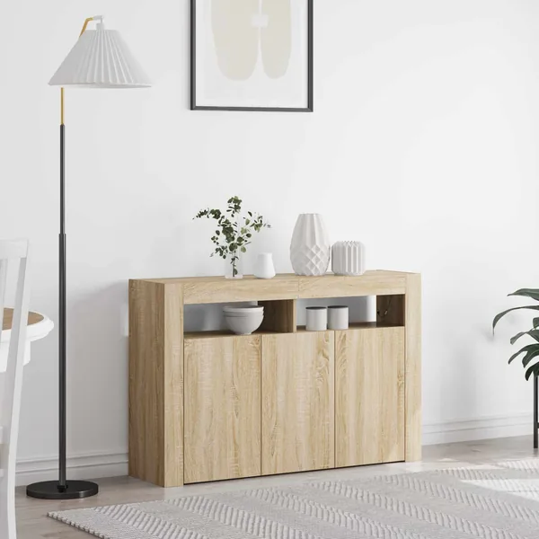 Buffet Chêne Sonoma 116 x 30 x 75 cm Bois d'ingénierie