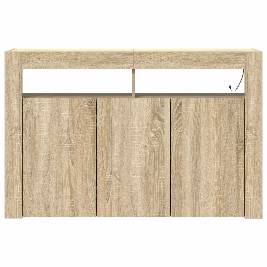 Buffet Chêne Sonoma 116 x 30 x 75 cm Bois d'ingénierie - 7