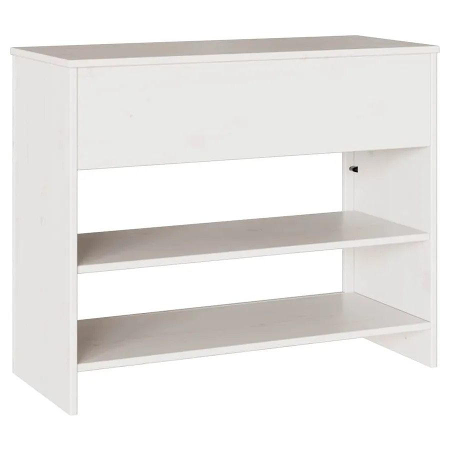 Table console avec tiroir Drammen Blanc 89,5 x 37 x 73 cm - 6