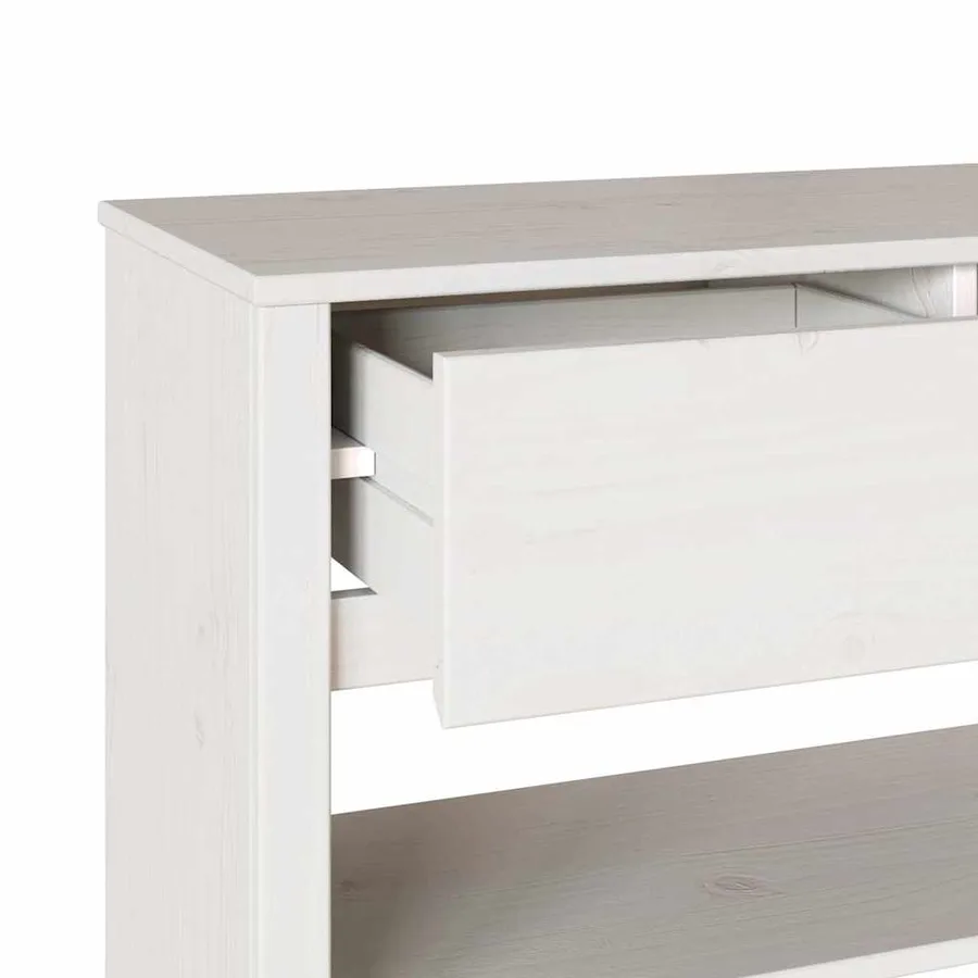 Table console avec tiroir Drammen Blanc 89,5 x 37 x 73 cm - 9