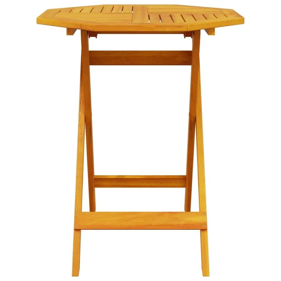Ensemble bistro pliant 3 pcs Marron Bois d'Acacia Massif - 8