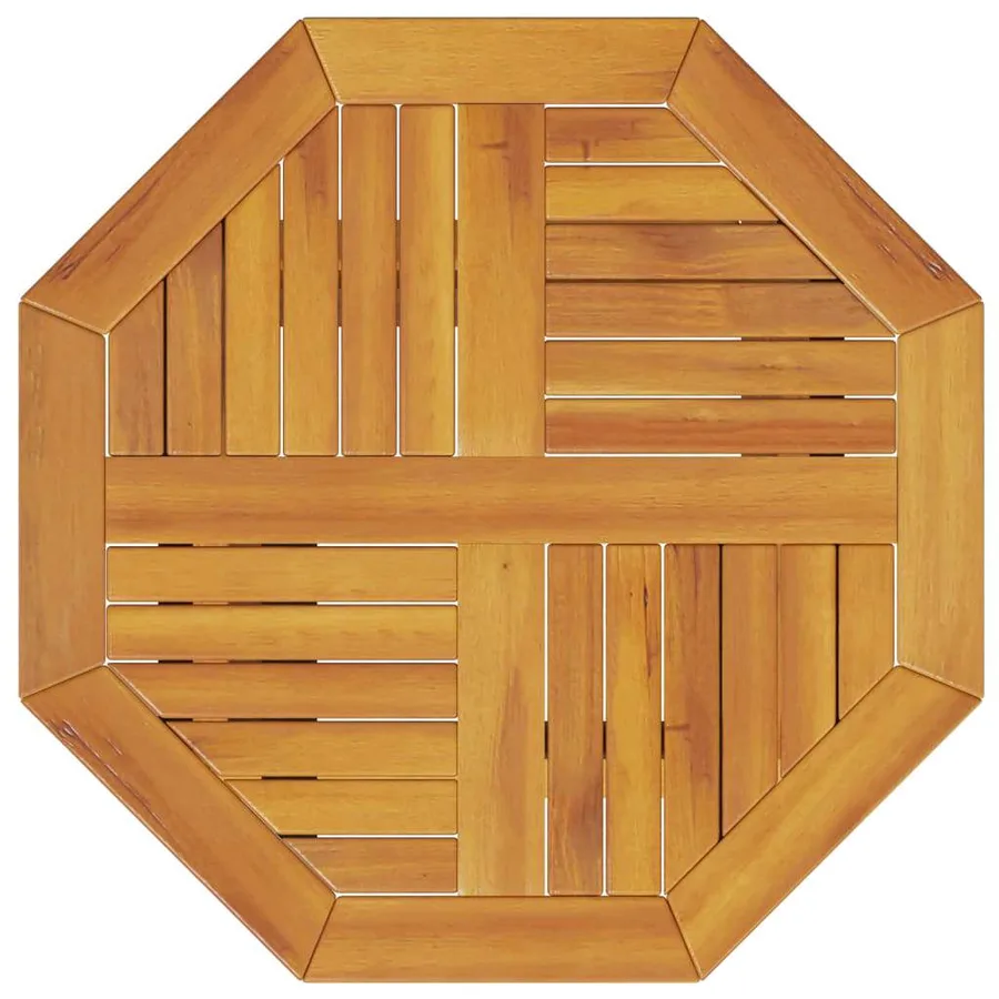 Ensemble bistro pliant 3 pcs Marron Bois d'Acacia Massif - 10