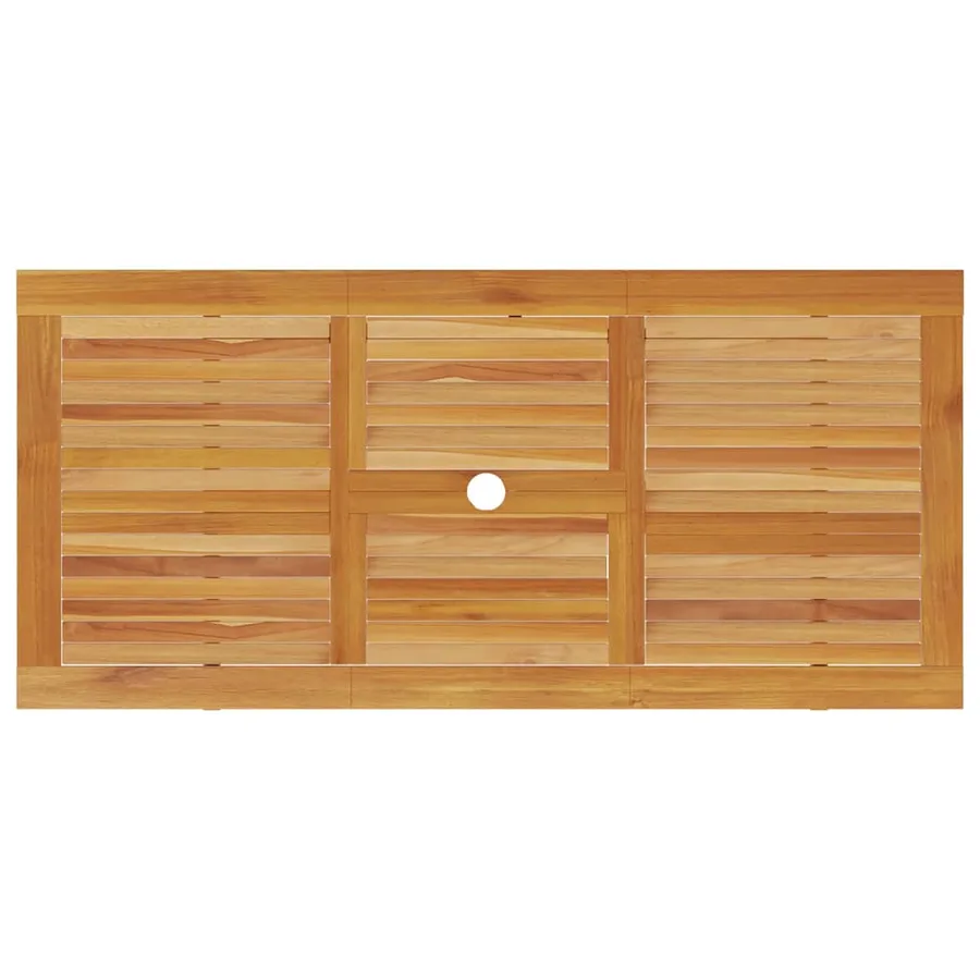 Ensemble de salle à manger pour jardin 7 pcs Marron - 10