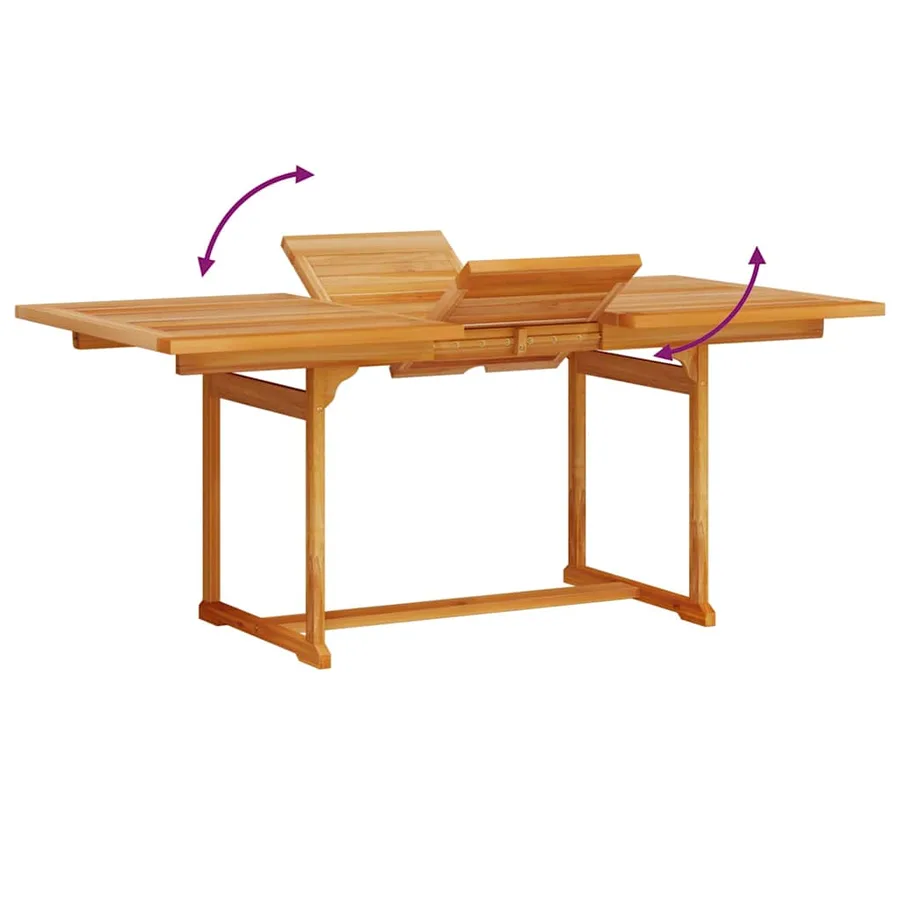 Ensemble de salle à manger pour jardin 7 pcs Marron - 13