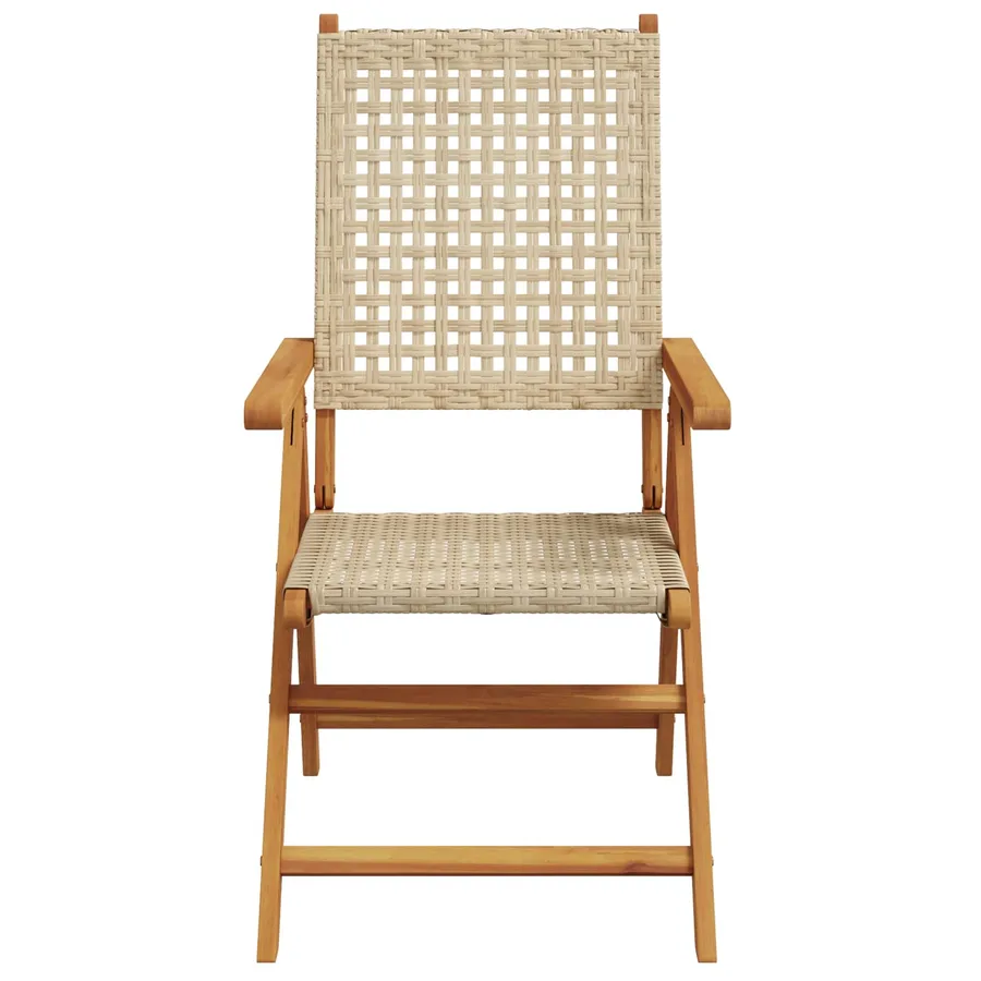 Ensemble de salle à manger pour jardin 7 pcs Beige - 3