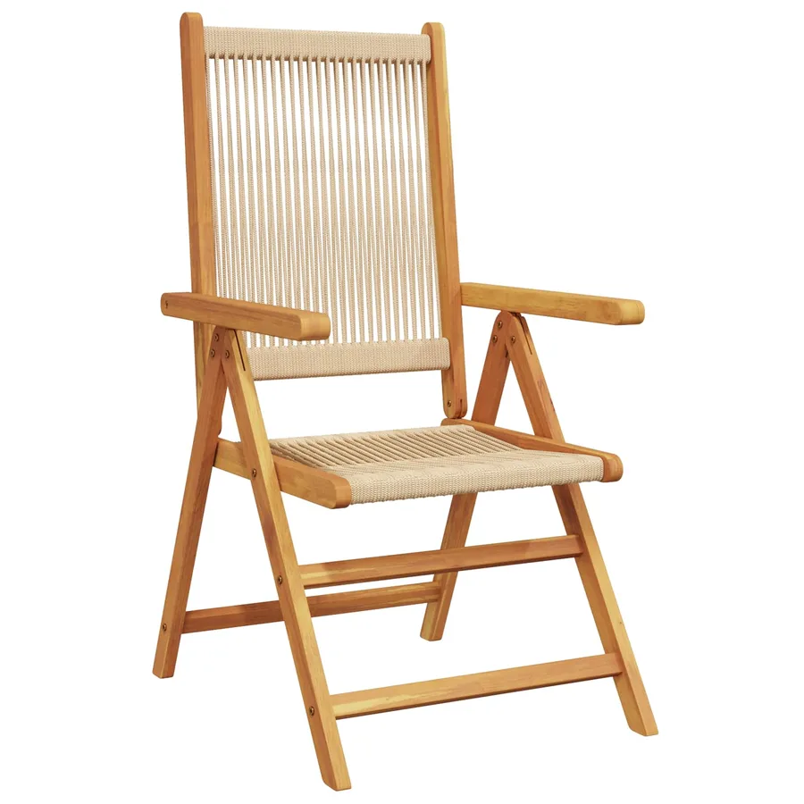 Ensemble de salle à manger pour jardin 5 pcs Beige - 4