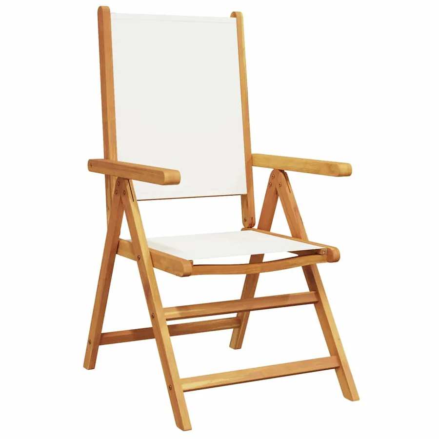 Ensemble de salle à manger pour jardin 5 pcs Blanc crème - 6