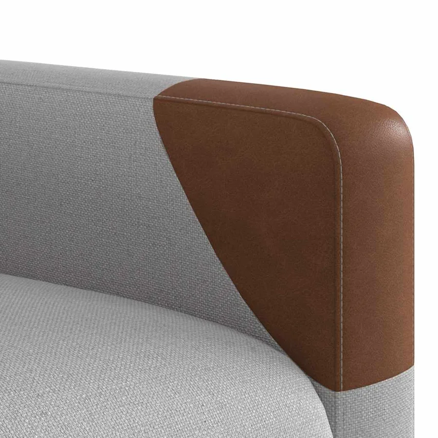 Fauteuil inclinable électrique gris nuage tissu - 12