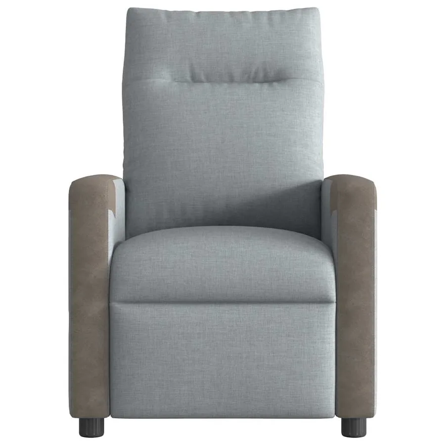 Fauteuil inclinable électrique Gris clair Tissu - 4