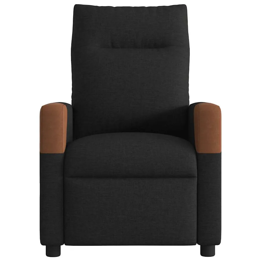 Fauteuil de massage inclinable Noir Tissu - 3
