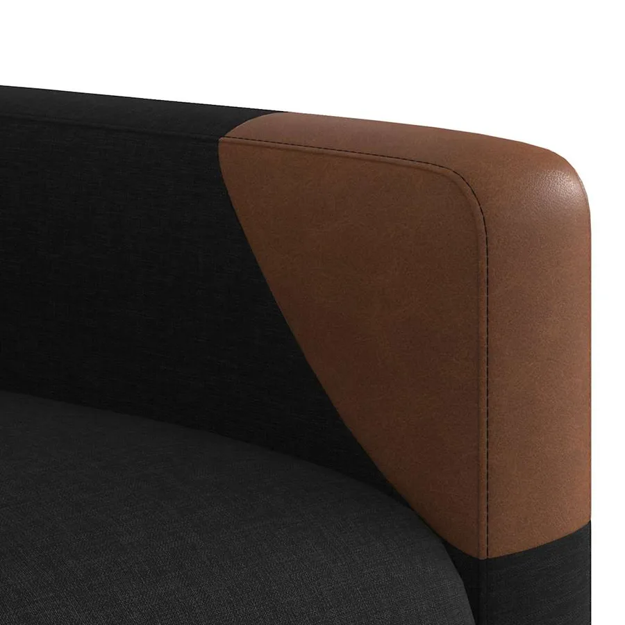 Fauteuil de massage inclinable Noir Tissu - 11