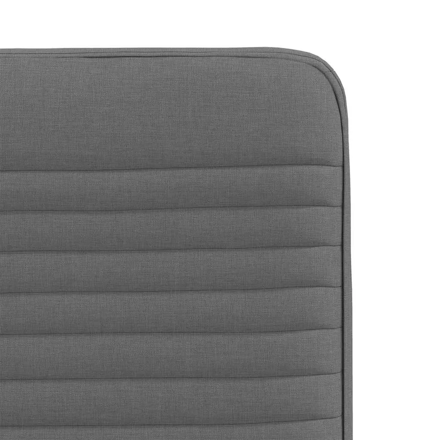 Chaises à manger lot de 4 gris foncé tissu - 7