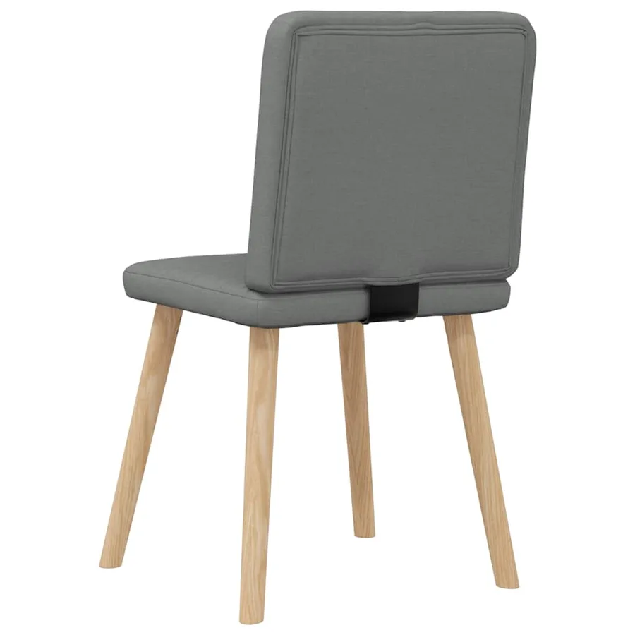 Chaises à manger lot de 6 gris foncé tissu - 6