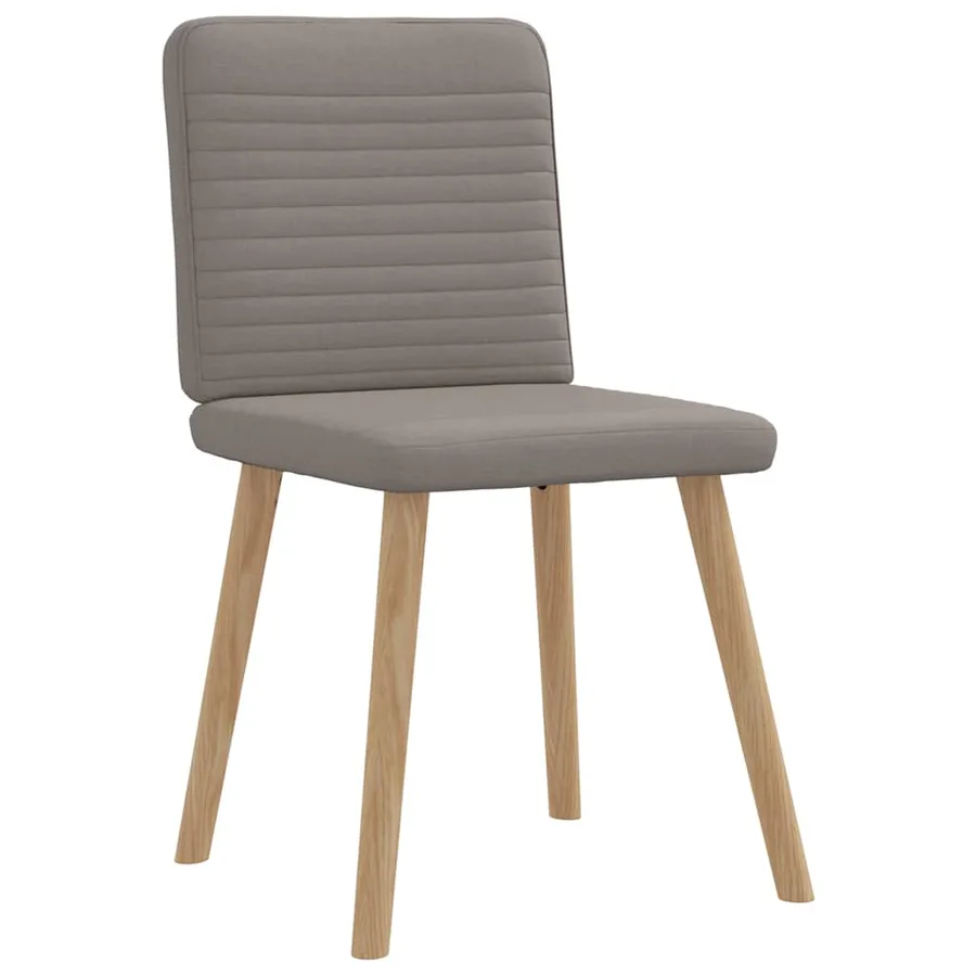Chaises à manger lot de 6 taupe tissu - 3