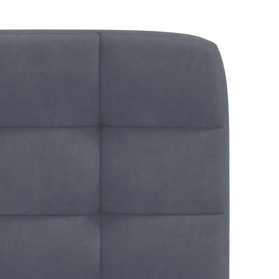 Chaises à manger lot de 4 Gris foncé Velours - 7