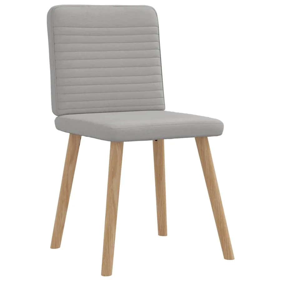 Chaises à manger lot de 4 gris nuage tissu - 3