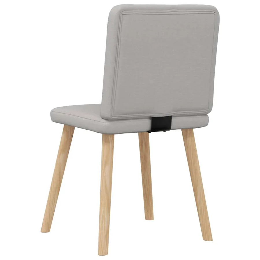 Chaises à manger lot de 4 gris nuage tissu - 6
