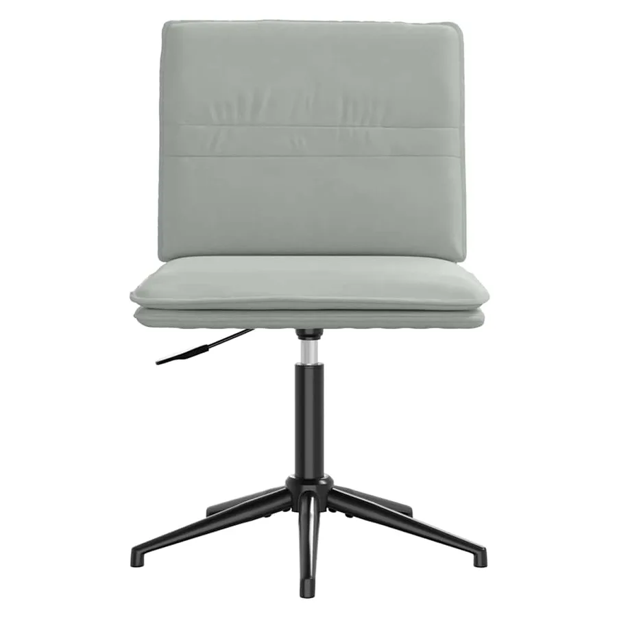 Chaise à manger Gris clair Velours - 3